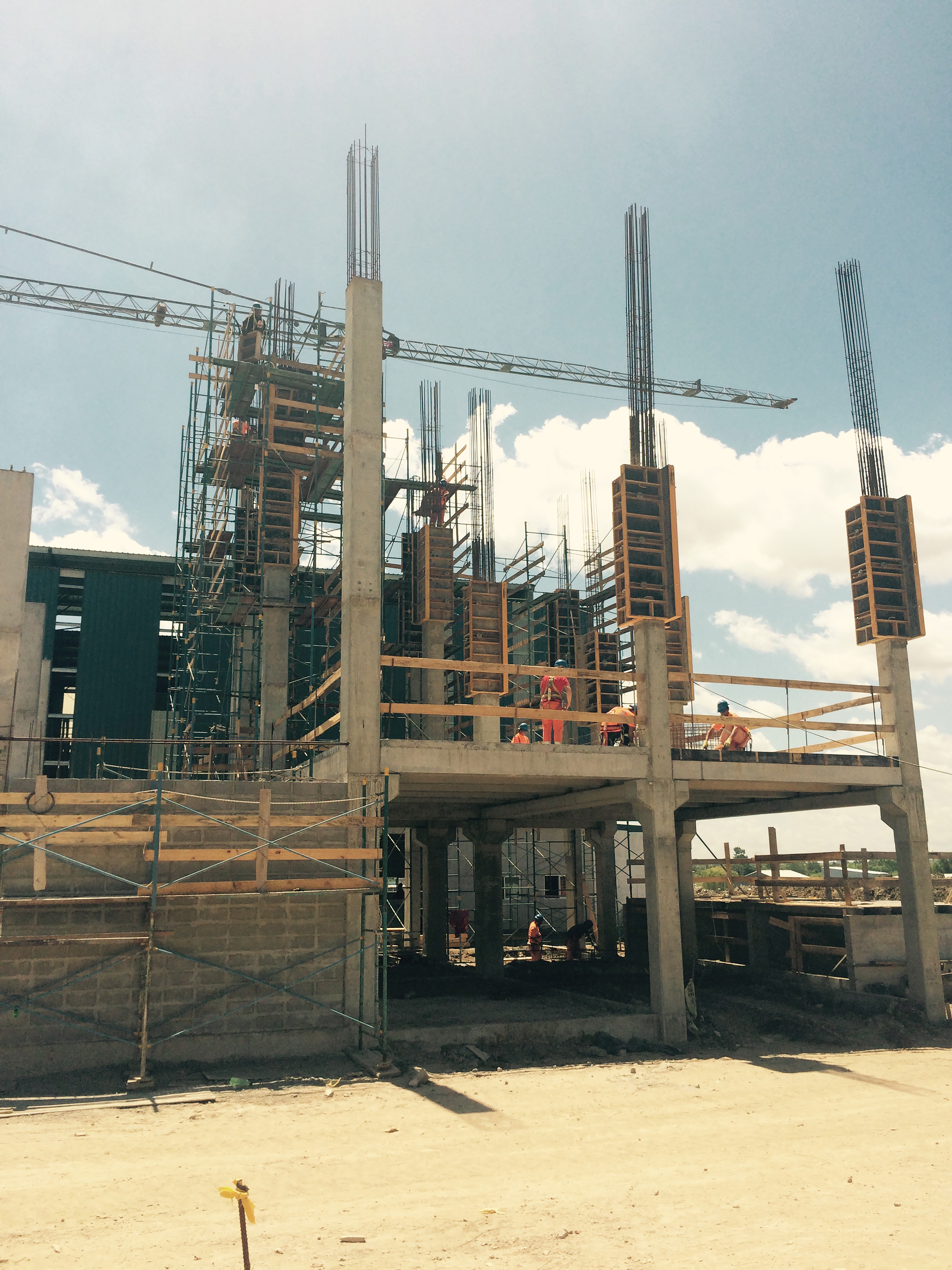Estructura en proceso de ENVIDRIO