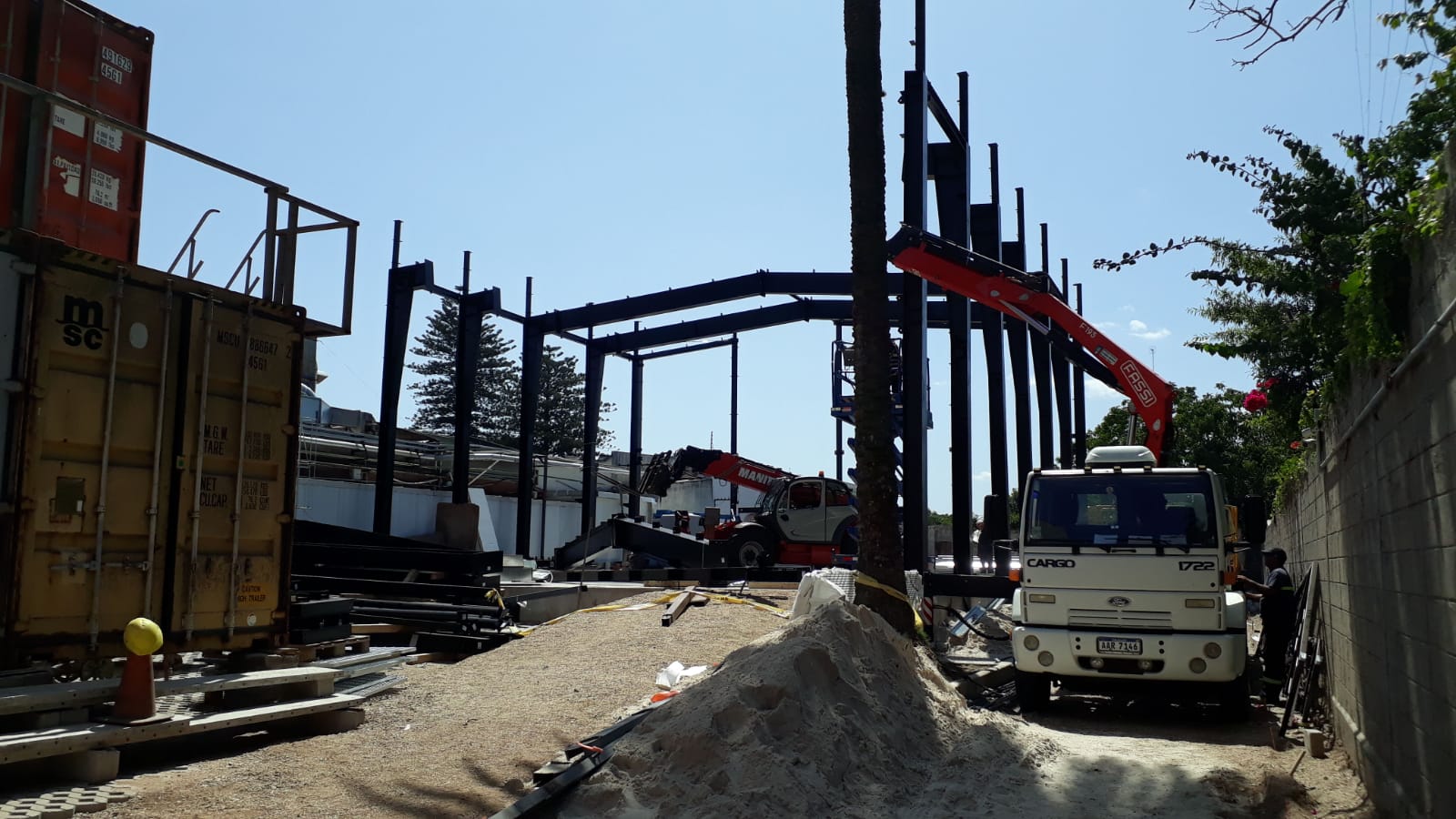 Imágen de la estructura en construcción de ICU Vita