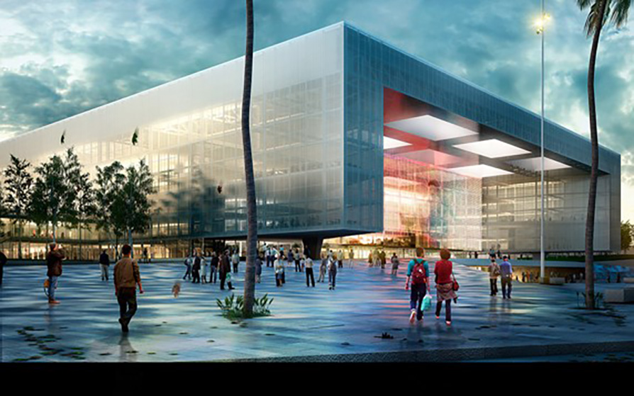Imagen de la conceptualización del Antel Arena