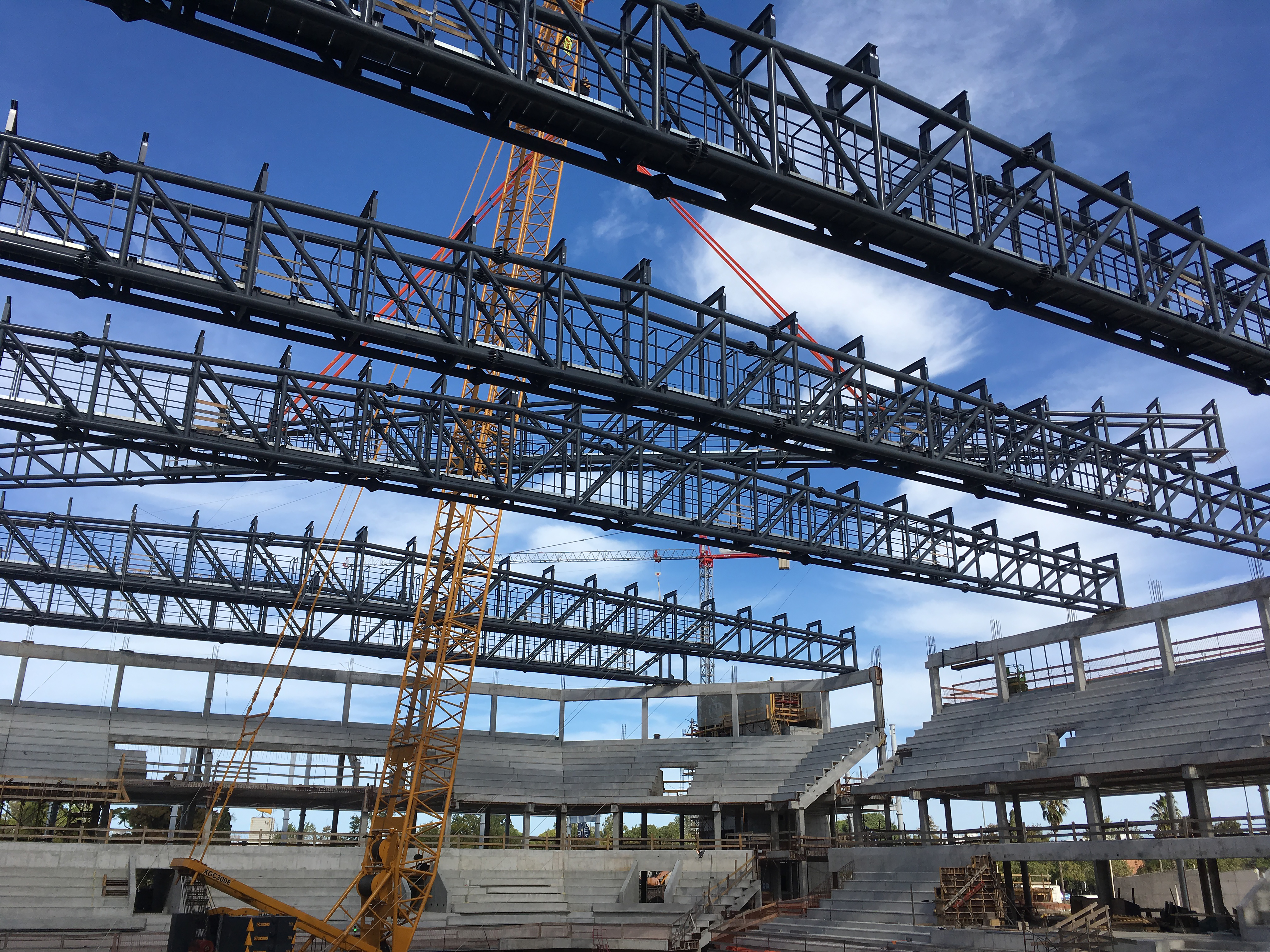 Imágen de la estructura del Antel Arena