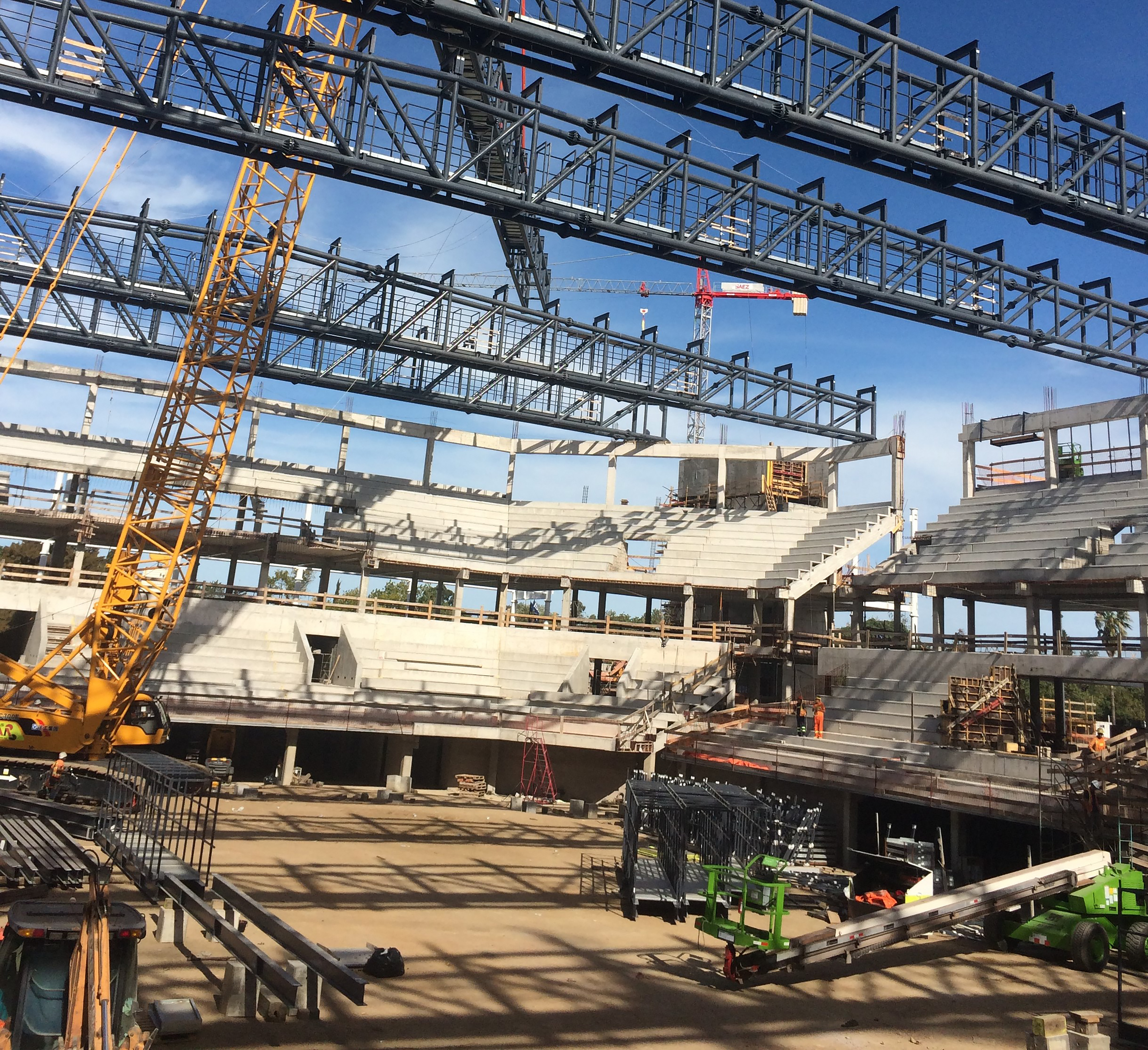 Imágen de la estructura del Antel Arena