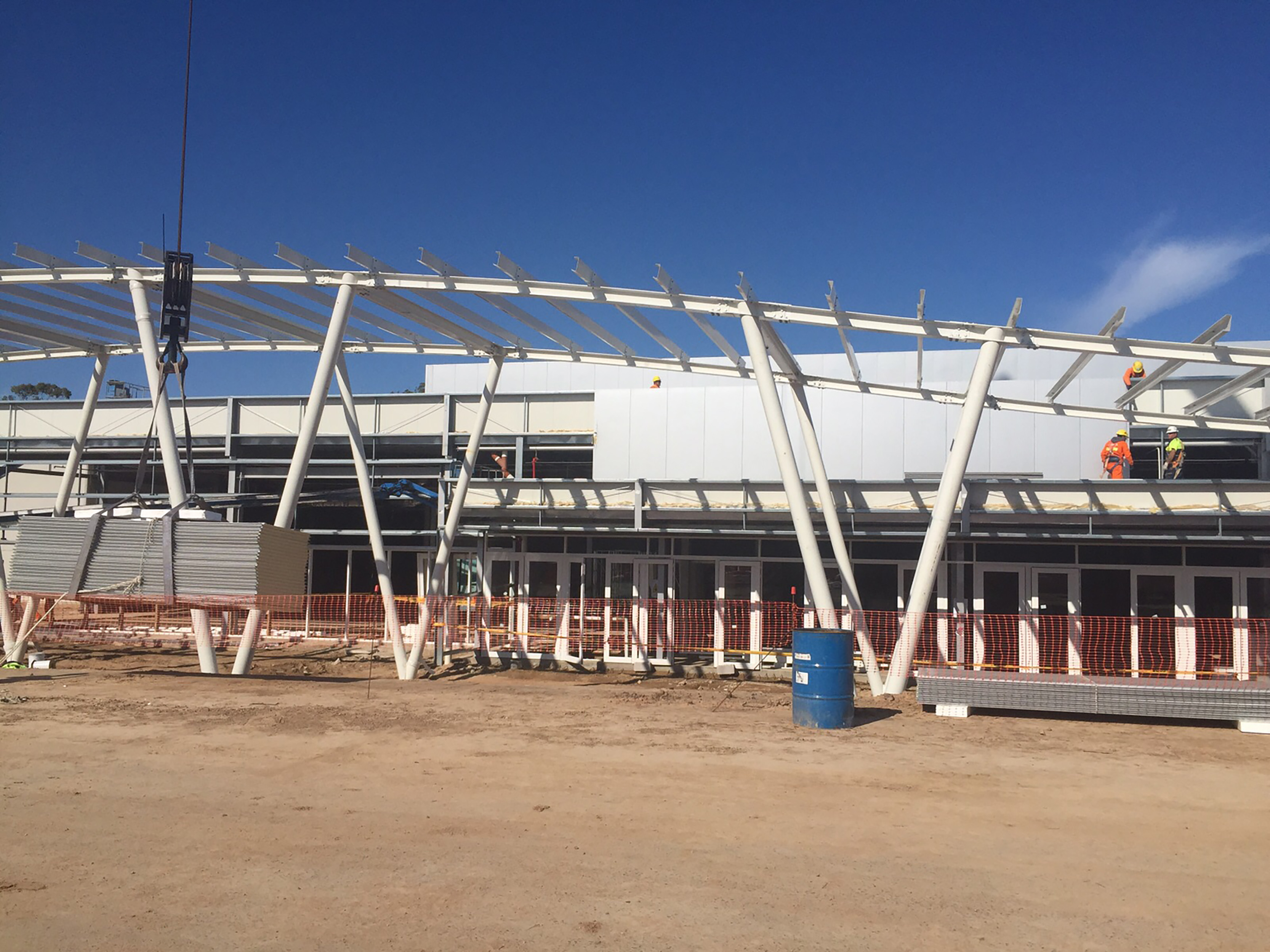 Imágen de la estructura del Centro de Convenciones en Punta del Este