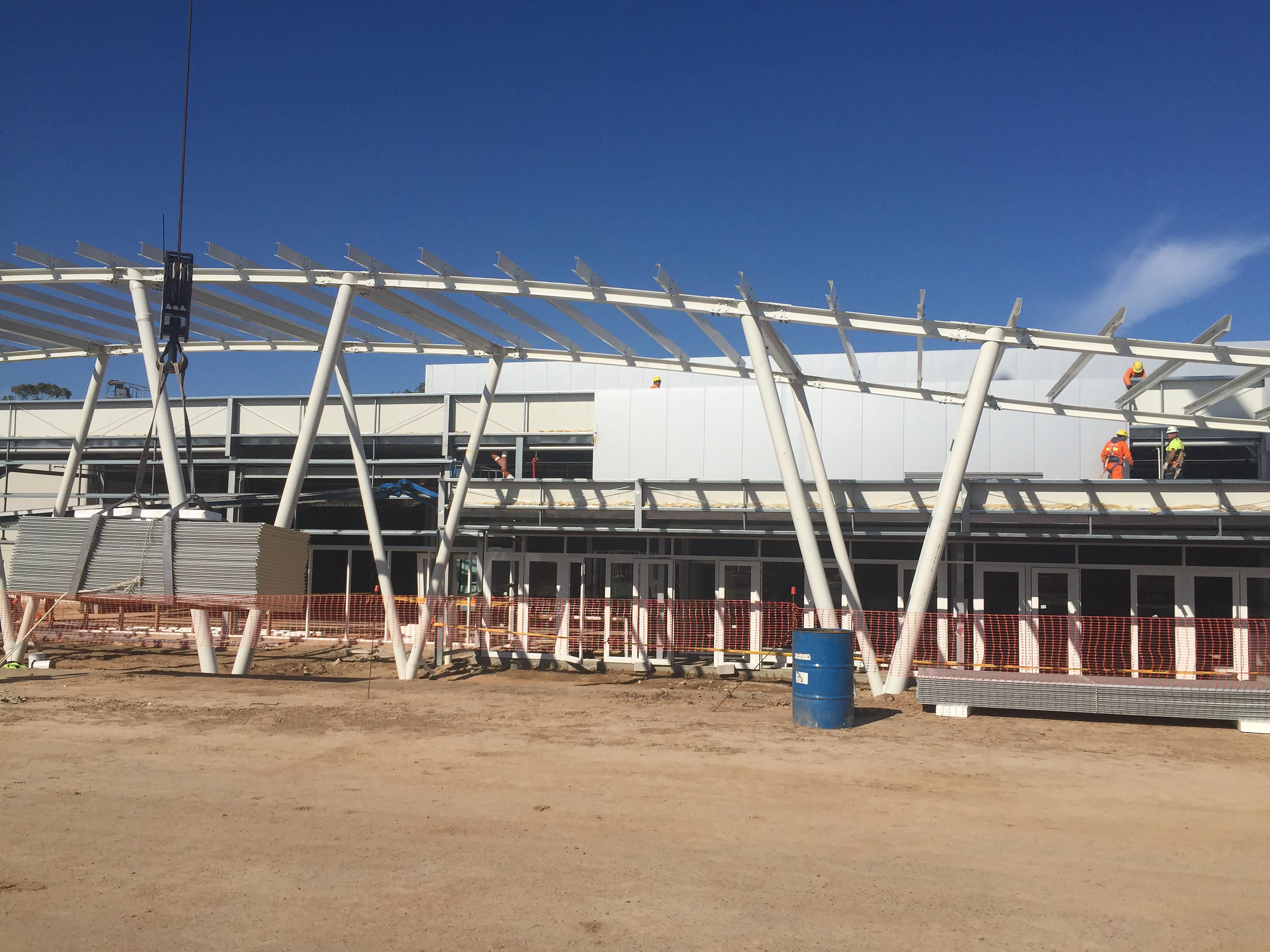 Imágen de la estructura del Centro de Convenciones en Punta del Este