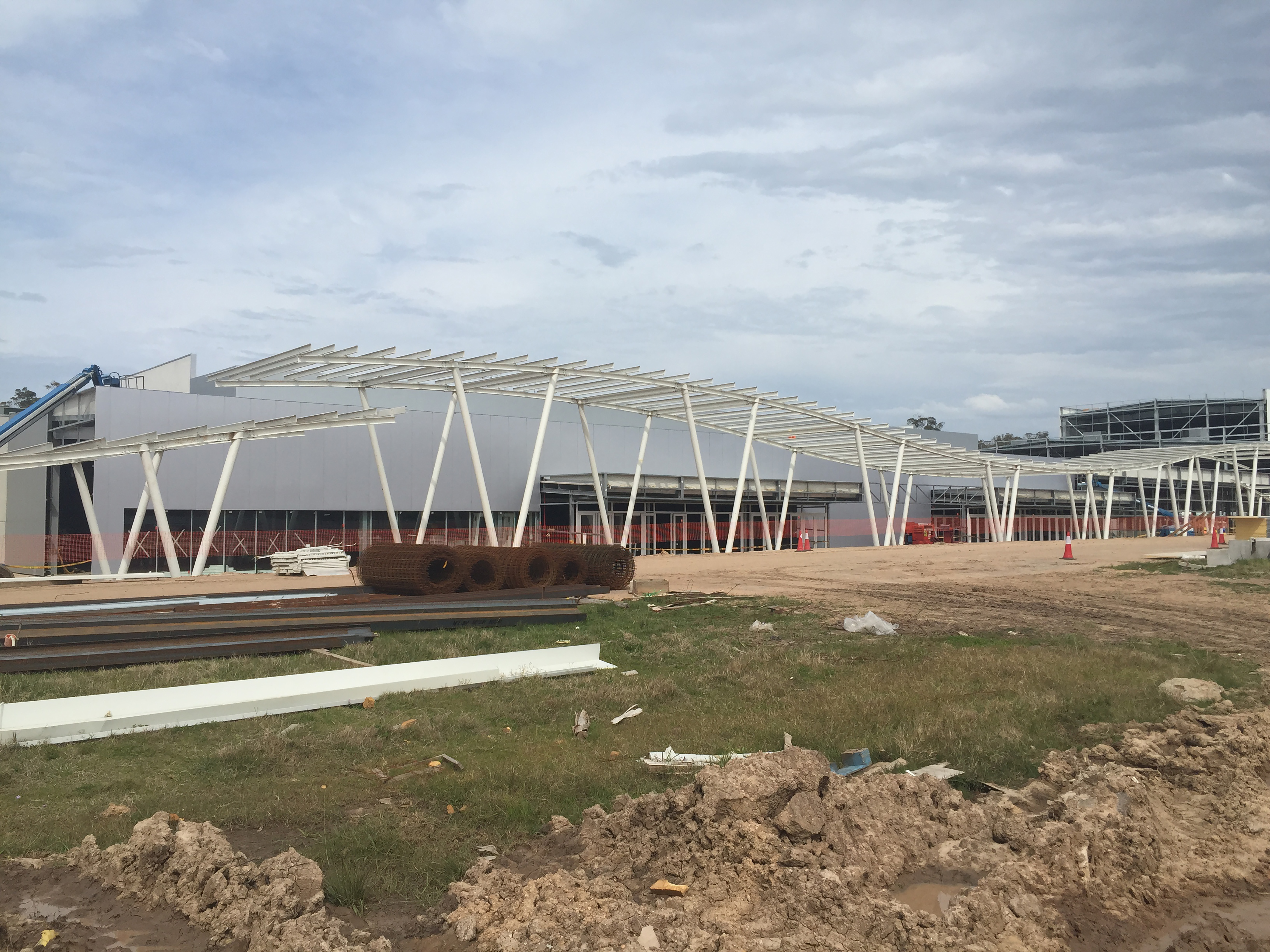 Imágen de la estructura del Centro de Convenciones en Punta del Este